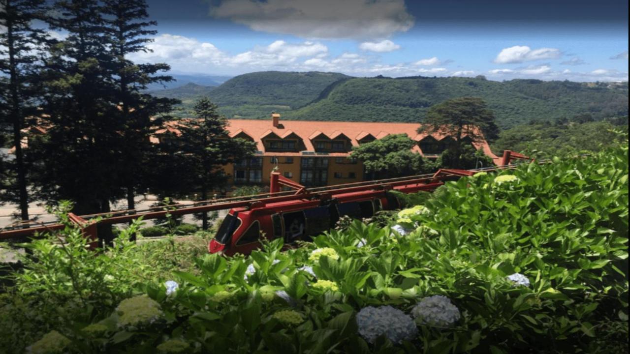 Sossego Em Chale Aconchegante Em Gramado Villa Bagian luar foto