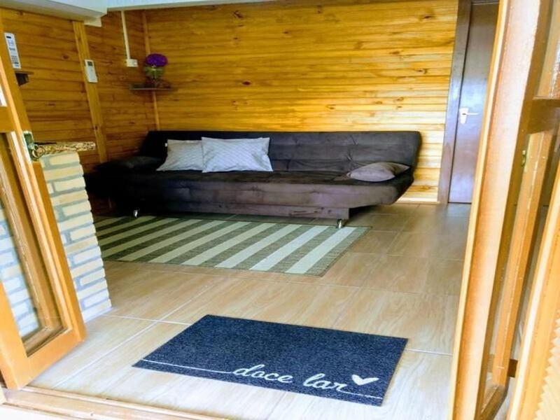 Sossego Em Chale Aconchegante Em Gramado Villa Bagian luar foto